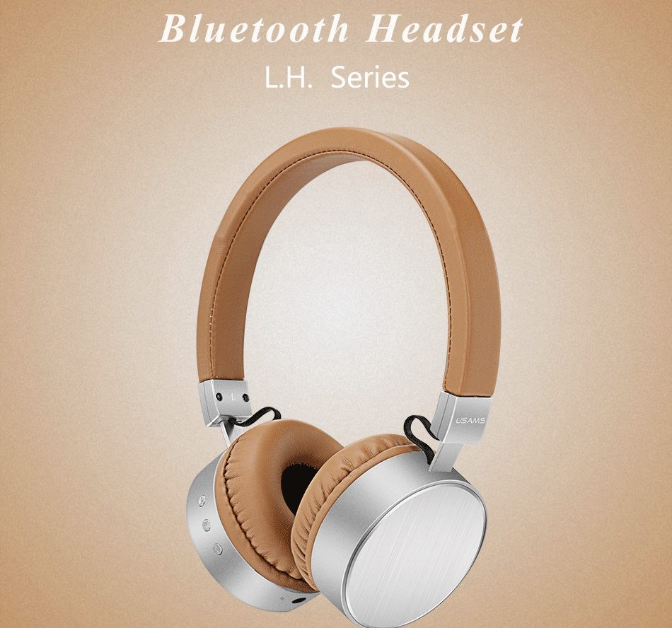 Căști Bluetooth piele